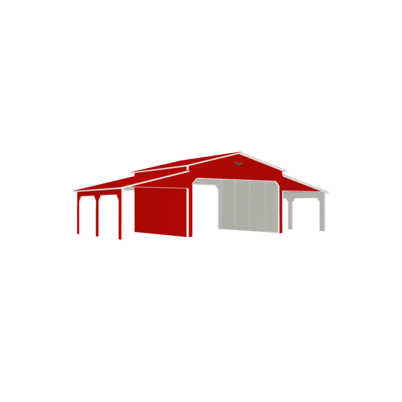 46' x 20' Double Metal Garage