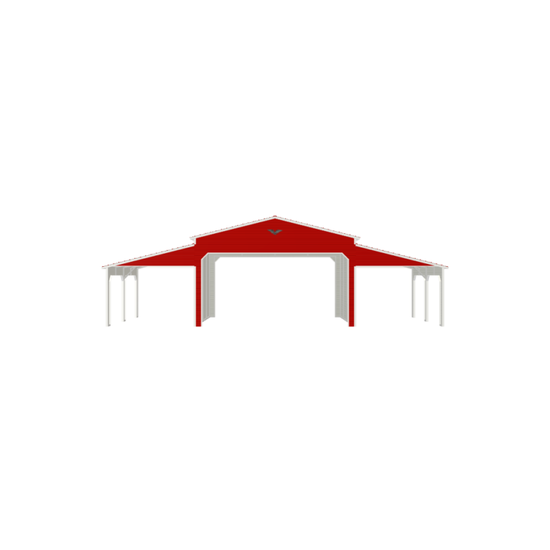 46' x 20' Double Metal Garage