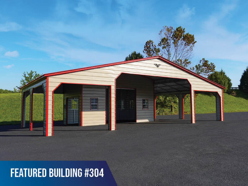 48' x 30' x 12'/9' Custom Eagle Barn