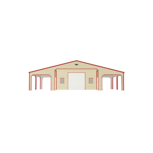 48' x 30' x 12'/9' Custom Eagle Barn