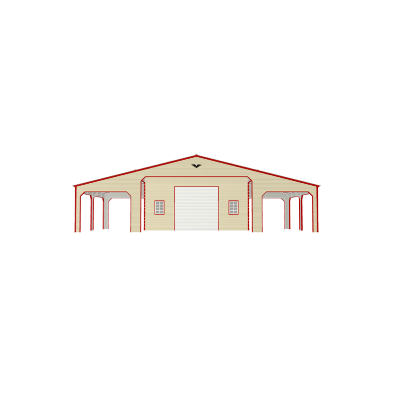 48' x 30' x 12'/9' Custom Eagle Barn