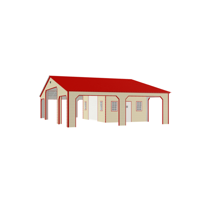 48' x 30' x 12'/9' Custom Eagle Barn