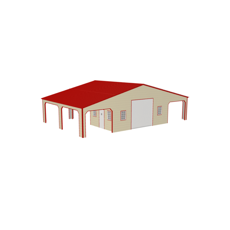 48' x 30' x 12'/9' Custom Eagle Barn