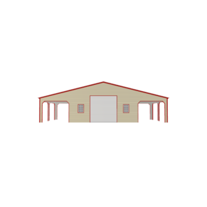 48' x 30' x 12'/9' Custom Eagle Barn