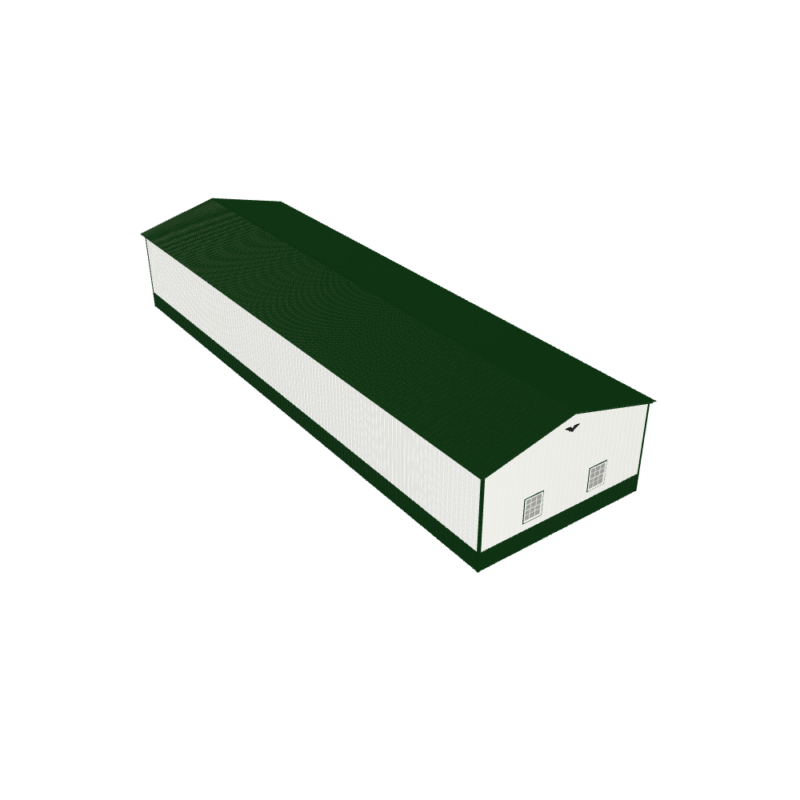 24' x 80' x 12'  5-Bay Metal Garage - Image 8