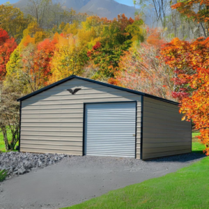 24' x 25' x 9' Metal Garage